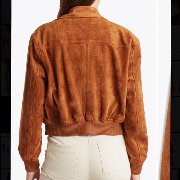 ❌SOLD❌ {Blank NYC} Camel Suede Bomber Jacket - Picture 2 of 7